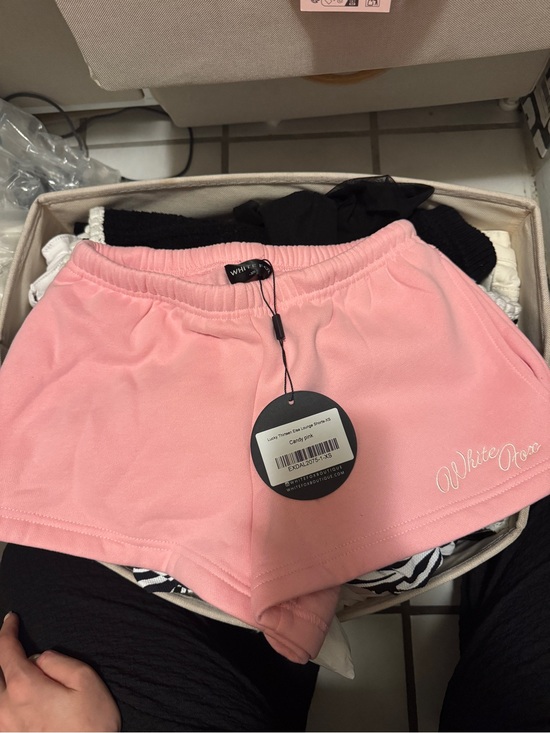 White Fox Boutique Pants - White Fox Boutique Pink Women's Lounge Shorts